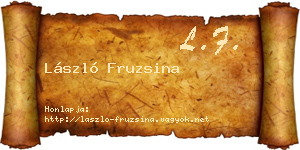 László Fruzsina névjegykártya